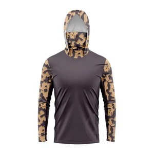 Sudadera con Capucha para Pesca para Hombre, con Protección Solar UPF 50, 100% Poliéster, Impermeable, Cortavientos, Transpirable y de Secado Rápido, con Estampado por Sublimación - Product Image 6