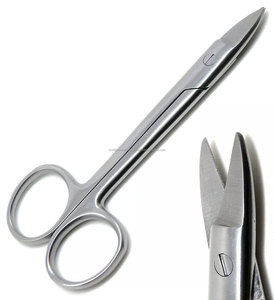 Ciseaux de précision chirurgicaux en acier inoxydable pour couronnes, instrument dentaire droit pour la découpe de couronnes de précision - Product Image 6