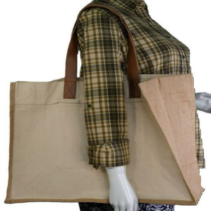 กระเป๋าโท้ทผ้าฝ้ายคุณภาพพรีเมียม ขนาดใหญ่ 100% เป็นมิตรกับสิ่งแวดล้อม ปรับแต่งโลโก้ได้ กระเป๋าช้อปปิ้ง แข็งแรง ทนทาน ผ้าแคนวาสสีขาว - Product Image 4