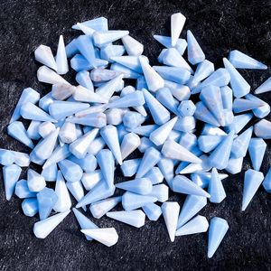 Péndulo de Cristal de Angelita Natural, Pulido a Mano, Gema Azul para Radiestesia, Meditación, Reiki, Sanación Energética de Chakras, Chakralume - Product Image 1