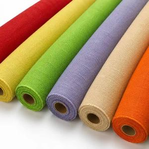 Tissu en jute teint, écologique, poids moyen, plusieurs couleurs, texture naturelle, couleur riche, caractère naturel, toile de jute colorée - Product Image 3