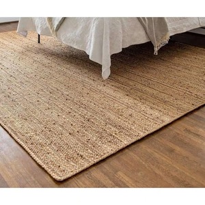 Alfombras de Yute de Pelo Alto con Diseño Abstracto Festoneado, Hechas a Mano, Estilo Boho Ecológico, para Entrada o Sala de Estar, Venta al por Mayor y Pedidos a Granel - Product Image 2