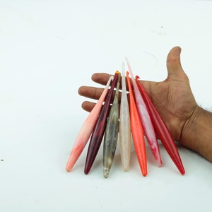 Wholesale Colorful Resin <b>Crochet</b> <b>Hook</b> Set Ergonomic Resin Knitting Needles Thick Handle Weaving Yarn Craft <b>Crochet</b> Needle - Product Image 1