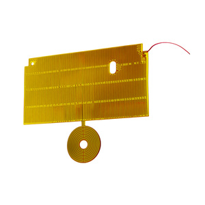 ฮีตเตอร์โพลีอิไมด์ ฮีตเตอร์ PI ขนาด 5"x5" แผ่นทำความร้อนสำหรับอุ่นอาหาร กันน้ำ ฮีตเตอร์แบบยืดหยุ่น ฟิล์มทำความร้อน - Product Image 1