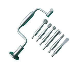 Kit d'instruments chirurgicaux orthopédiques 7 pièces Hudson Brace, perceuse manuelle, kit de chirurgie traumatique pour chien, CE ISO, fournisseur en gros - Product Image 4