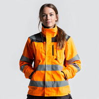 Veste de travail personnalisée pour femmes, vêtements haute visibilité, vestes de sécurité pour femmes, veste de travail à col montant, vêtements de sécurité pour femmes