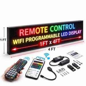 Panel de Texto Desplazable con Control Remoto, Tablero Electrónico Wifi Programable, Pantalla LED Inalámbrica para Mensajes en Movimiento para Centros Comerciales - Product Image 5