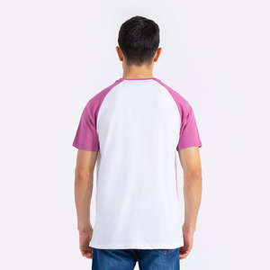 T-shirt à manches courtes pour homme, violet, 100% coton, col rond, coupe classique, décontracté, couleur unie, jersey tricoté, design uni - Product Image 3