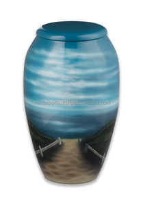 Urna de cremación de Metal de estilo americano de la mejor calidad, recuerdo de nuevo diseño para cenizas de adultos y mascotas, suministros funerarios para el hogar - Product Image 2