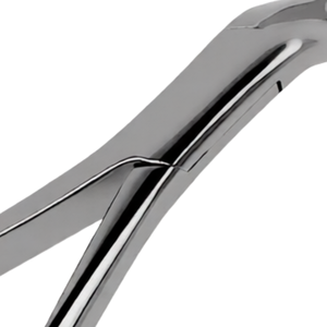 Forceps d'extraction dentaire # Instrument d'extraction chirurgical à mâchoires dentelées 10S en acier inoxydable, poignée ergonomique, manuel, CE - Product Image 6