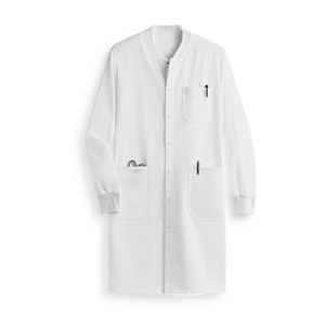 Uniforme de Enfermera Unisex de Verano, Resistente, de Algodón y Poliéster, Tipo Bata de Laboratorio Blanca, con Logotipo Personalizado, Mangas Cortas - Product Image 5