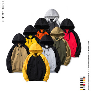 Sweat à capuche pour homme coupe classique, noir et blanc, motif lettres imprimé en relief personnalisé effet gouttelettes, anti-rétrécissement, en coton French Terry - Product Image 4