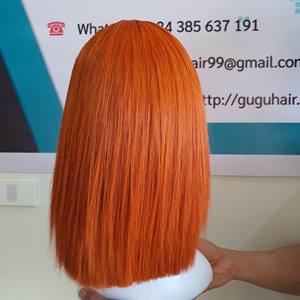 ผมต่อเวียดนามแท้คุณภาพสูงแบบขายส่ง ชุดสีส้ม พร้อม HD Closure Lace ผมเวอร์จิ้นเวียดนาม แบบเย็บด้วยเครื่องจักรสองชั้น - Product Image 3