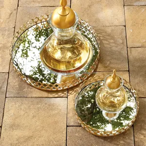 Elegant Handmade Metal <b>Tray</b> for Premium Restaurant Presentation Home and <b>Office</b> Use with Multicolor Frame Home Decor Made - Product Image 3