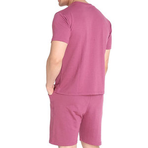 Nouvel ensemble décontracté pour homme : T-shirt à manches courtes et short respirant, couleur unie, deux pièces, confortable, streetwear d'été - Product Image 2