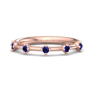 Anillo Apilable Minimalista de Oro Rosa de Lujo con Corte Brillante Cultivado en Laboratorio, Chapado en Oro con Certificación IGI, de Alto Brillo para Mujer - Product Image 6