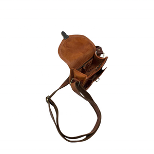 Bolso bandolera de cuero de cabra genuino hecho a mano de moda Vintage bolsos cruzados para mujer - Product Image 4