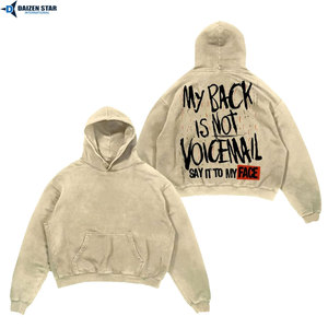 Sudadera con Capucha Lisa al por Mayor, 100% Algodón, Sudadera con Capucha de Felpa, Impresión Personalizada, Logotipo Bordado - Product Image 3