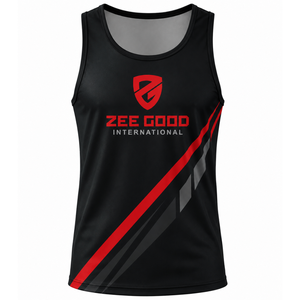 Débardeur de boxe en gros avec impression par sublimation, gilet de boxe, débardeur de sport sans manches pour la course, chemises de combat en Spandex/Polyester, haut de kickboxing - Product Image 4
