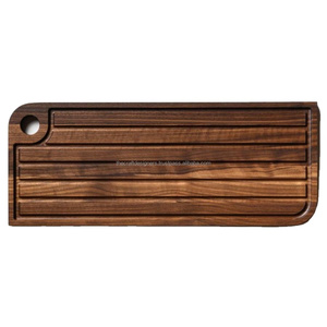 Plateau de service finition naturelle, planche en bois écologique, qualité alimentaire, véritable acacia, pour la cuisine, planche à découper pour le camping, facile à nettoyer - Product Image 1