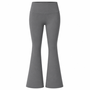 <b>Flared</b> Women's <b>Leggings</b> Nude Feel Elastic High Waist Soft Fabric Peach Hips Quick Dry Gym Sports Yoga <b>Legging</b> - Product Image 1