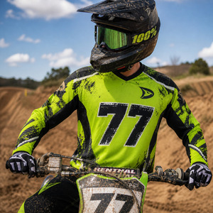 Maillot de motocross personnalisé à sublimation, respirant, en micro-mesh, à manches longues, pour la course MX - Product Image 6