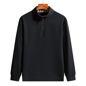 Sweat-shirt à col zippé 1/4 de qualité supérieure, haut en polaire, design personnalisé, pull unisexe, vêtements en gros sous marque privée - Product Image 5