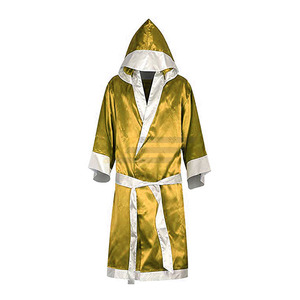 High Quality Custom Logo Cotton and Satin <b>Boxing</b> Gown Coolers New Arrival <b>Robes</b> - Product Image 3