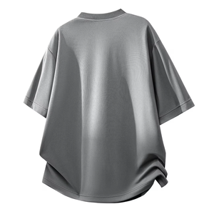 New Arrival High Quality 100% Cotton Jersey Knitted Eco-Friendly Breathable Solid O-Neck Regular Fit Men's T Shirt Short Sleeve - Product Image 2