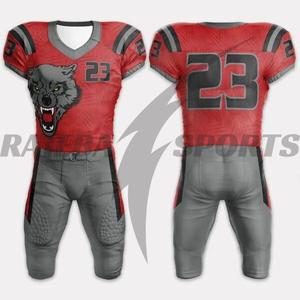 Tenues de football américain personnalisées pour équipes – Maillots de football américain sur mesure avec numéros de joueur imprimés par sublimation, respirants, pour les matchs - Product Image 2