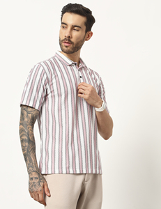Camiseta Polo de Calidad de Exportación para Hombre, Clásica con Cuello Polo a Rayas, Duradera, de Polialgodón, Informal y a la Moda - Product Image 2