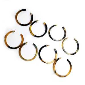 Pendientes de Cuerno de Búfalo Hechos a Mano, Ecológicos y de Alta Calidad, Color Natural, Diseño Moderno de Flor, MN EXPORTS, para Bodas, para Mujer - Product Image 5