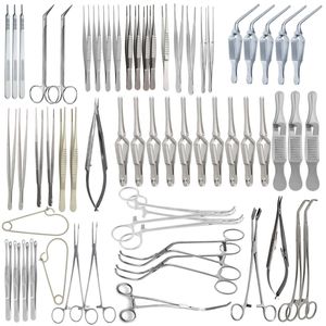 Juego de Instrumentos de Cirugía Vascular de Primera Calidad, 62 Piezas, Equipo Quirúrgico Hospitalario de Acero Inoxidable, Herramientas con Certificación CE ISO - Product Image 1