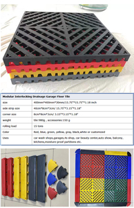 Modular Anti Slip Car Wash Drainage <b>Plastic</b> PP PVC Interlocking Garage <b>Floor</b> Tile - Product Image 3