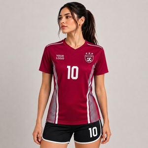 Women's Football Jersey National Team Style Custom Soccer Uniform High Quality Vintage Design for Female <b>Players</b> - Product Image 1