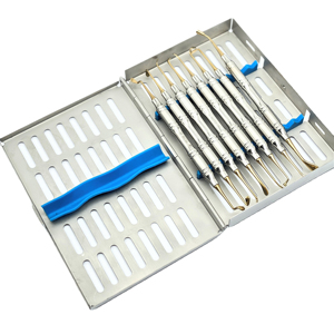 Kit de Instrumentos Preventivos para Microcirugía Oral Dental con Bandeja Organizadora de Acero Inoxidable Manual CE - Product Image 1