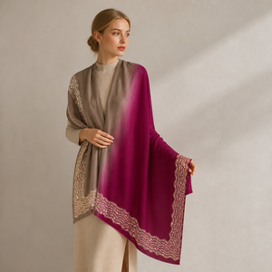 Elegant Merino <b>Wool</b> Stoles for Women Designer Winter <b>Wool</b> <b>Wrap</b> Soft Warm Scarf Swarovski Crystals Traditional Scarves Shawls - Product Image 5