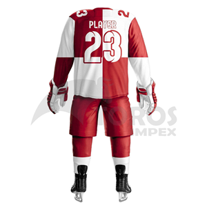 Maillot de hockey sur glace sublimé pour hommes, uniforme d'équipe personnalisé, vêtements de hockey respirants et performants, fabrication OEM ODM directe d'usine - Product Image 2