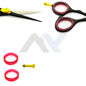 Customized Haircutting Scissors Gold & Black Sharp Hair Cutting <b>Barber</b> Salon Trimming Shears Hairdressing Scissors Logo - Product Image 5