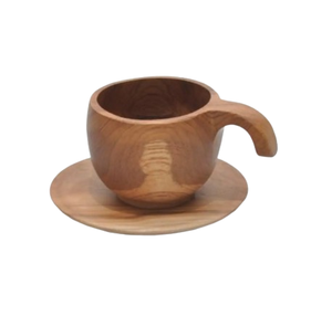 Best Quality Wood <b>Tea</b> <b>Cups</b> Classic Eco-Friendly Durable Natural Milk Coffee <b>Tea</b> <b>Cups</b> <b>Saucers</b> Custom Logo Coffee <b>Tea</b> & Espresso - Product Image 1