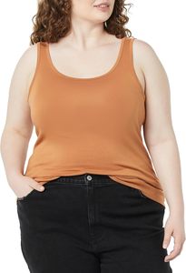 Women's Trendy Regular Tank <b>Top</b> O-Neck Stretch Ribbed Vest Breathable Eco-Friendly Spandex/Cotton Casual <b>Sleeveless</b> Shirt <b>Summer</b> - Product Image 2