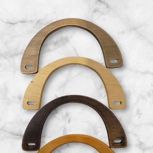 Poignée en bois écologique solide pour sacs, artisanat en bambou et en bois fait à la main pour les cadeaux et les travaux manuels - Product Image 4