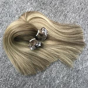 Extensions de cheveux Remy Raw Natural Straight Blonde Piano Tape-In Frontal et Bundle de VQ Company du Vietnam - Product Image 5