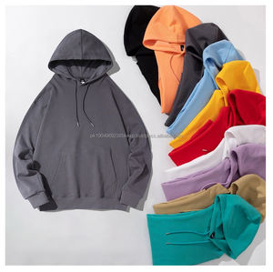 Wholesale Spring Autumn <b>Couple</b> Pullover 100 Cotton Sweatshirts Solid <b>Hoodies</b> Mens Bulk Oversized Hoodie - Product Image 1