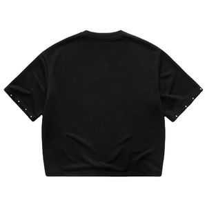 T-shirt personnalisé pour homme en coton 100% avec strass, motif, col rond, décontracté, manches courtes, ample, respirant, de qualité supérieure - Product Image 4