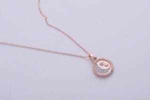 Pendentif Charme Lune et Étoile Tendance en Or Rose / Blanc / Jaune 14K – Bijou Tendance - Product Image 4