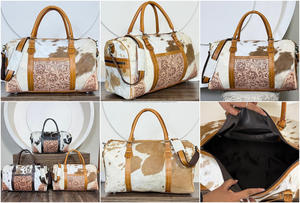 Bolsa de Viaje de Cuero Vacuno Resistente, Hecha a Mano, Estilo Occidental, para Fin de Semana, Personalizada por el Fabricante, 2026 - Product Image 3