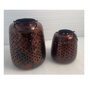 Antique Style Iron <b>Lantern</b> With <b>Copper</b> Antique Finish Used For Indoor Outdoor Lighting And Home Decoration - Product Image 6
