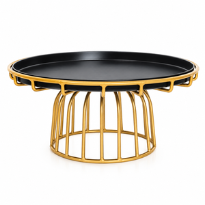 Support à chocolats noir et or avec base en fil métallique pour restaurants, hôtels, mariages et événements – Tailles et couleurs personnalisées disponibles ici - Product Image 1