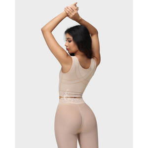 Sujetador de compresión posquirúrgico para mujer, top moldeador con realce de senos, cierre frontal, soporte de espalda y faja. - Product Image 4
